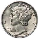 1944-D Mercury Dime XF