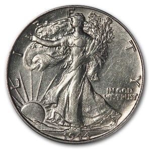 1944-D Walking Liberty Half Dollar AU