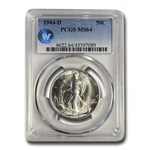 1944-D Walking Liberty Half Dollar MS-64 PCGS