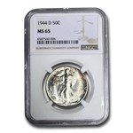 1944-D Walking Liberty Half Dollar MS-65 NGC