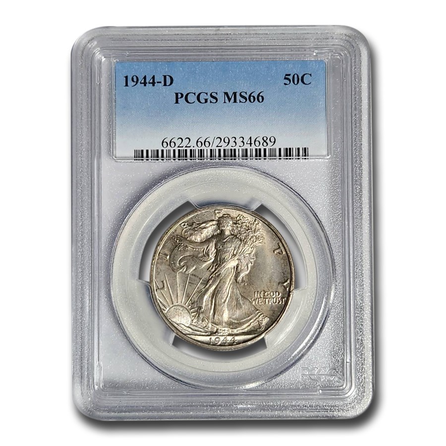 1944-D Walking Liberty Half Dollar MS-66 PCGS