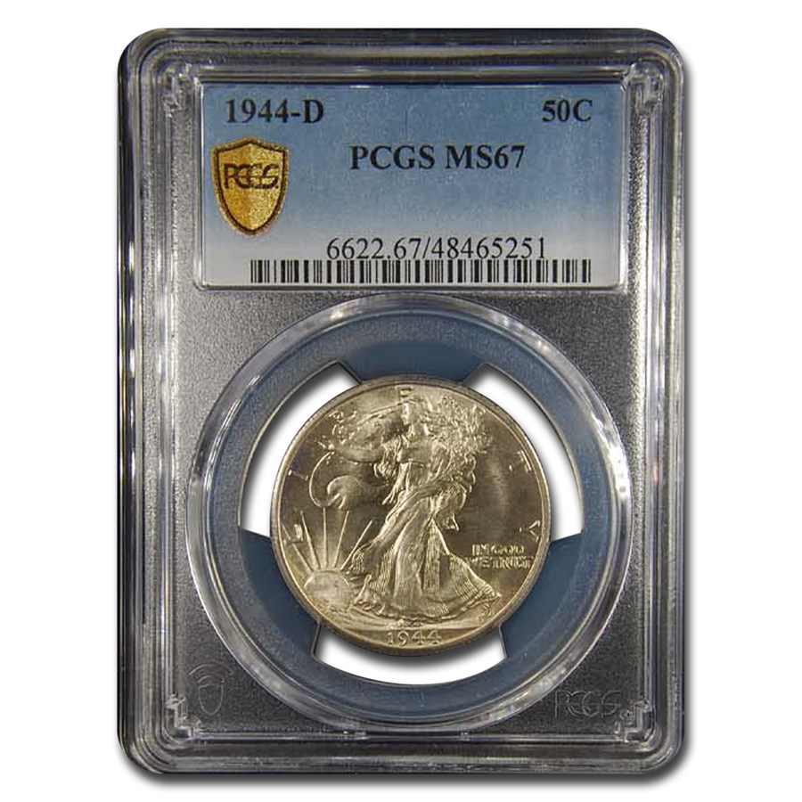 1944-D Walking Liberty Half Dollar MS-67 PCGS