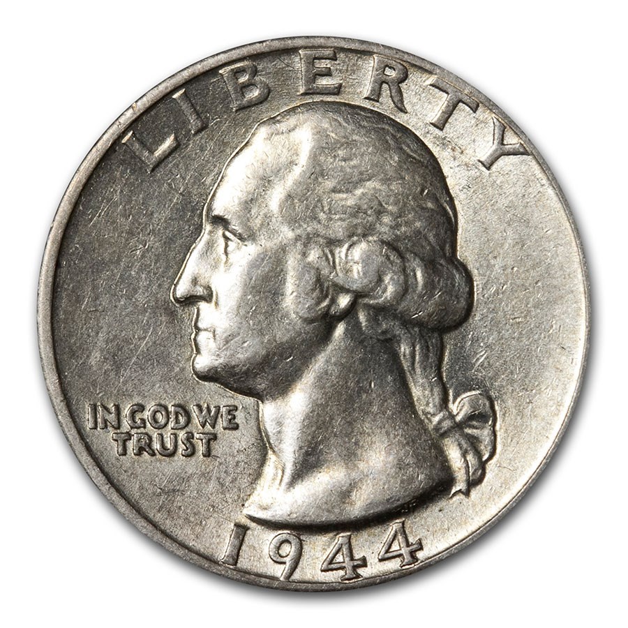 1944-D Washington Quarter AU