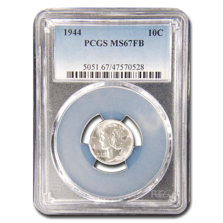 1944 Mercury Dime MS-67 PCGS (FB)