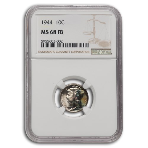 1944 Mercury Dime MS-68 NGC (FB)