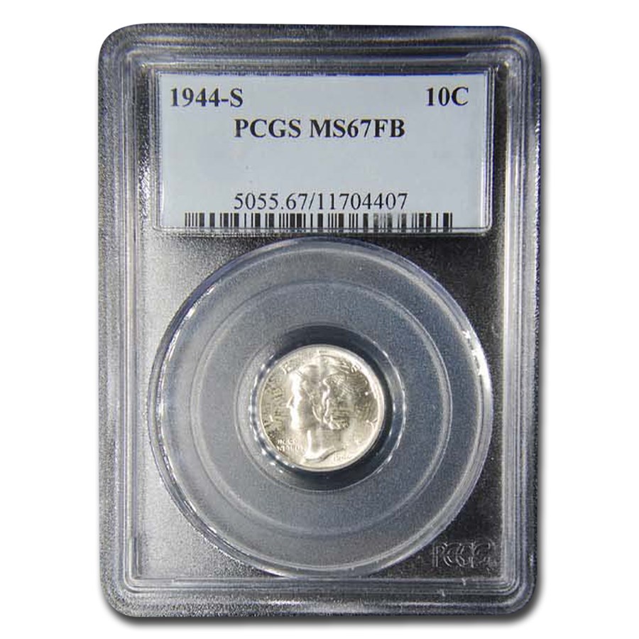 1944-S Mercury Dime MS-67 PCGS (FB)