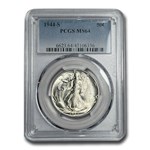 1944-S Walking Liberty Half Dollar MS-64 PCGS