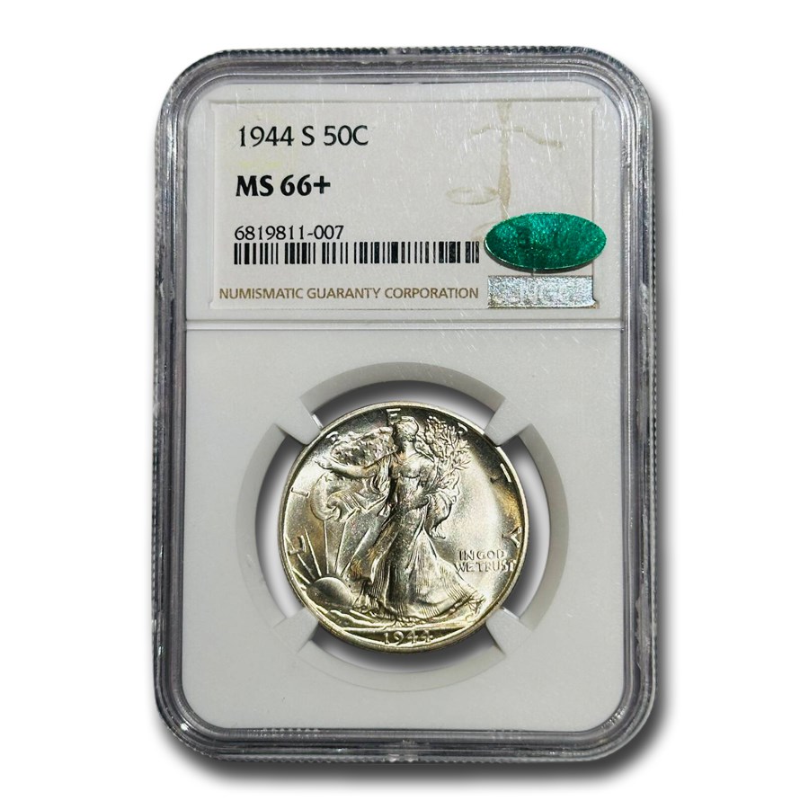 1944-S Walking Liberty Half Dollar MS-66+ NGC CAC