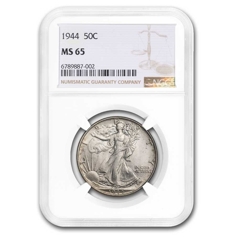 1944 Walking Liberty Half Dollar MS-65 NGC