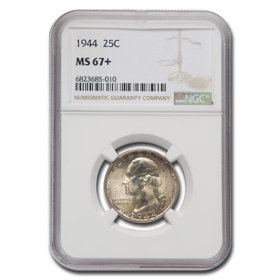 1944 Washington Quarter MS-67+ NGC