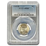 1945-D Jefferson Nickel MS-66 PCGS