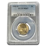 1945-D Silver Jefferson Nickel MS-67 PCGS