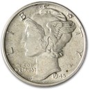 1945 Mercury Dime AU