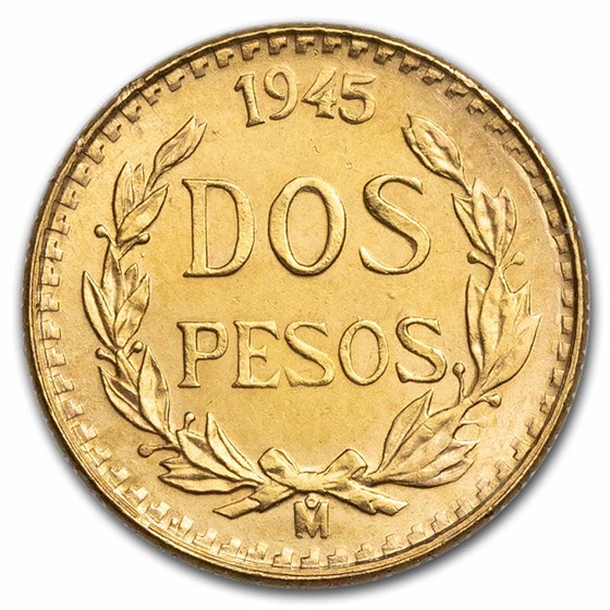 Buy 1945 Mexico Gold 2 Pesos BU | APMEX