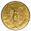 1945 Mexico Gold 50 Pesos AU