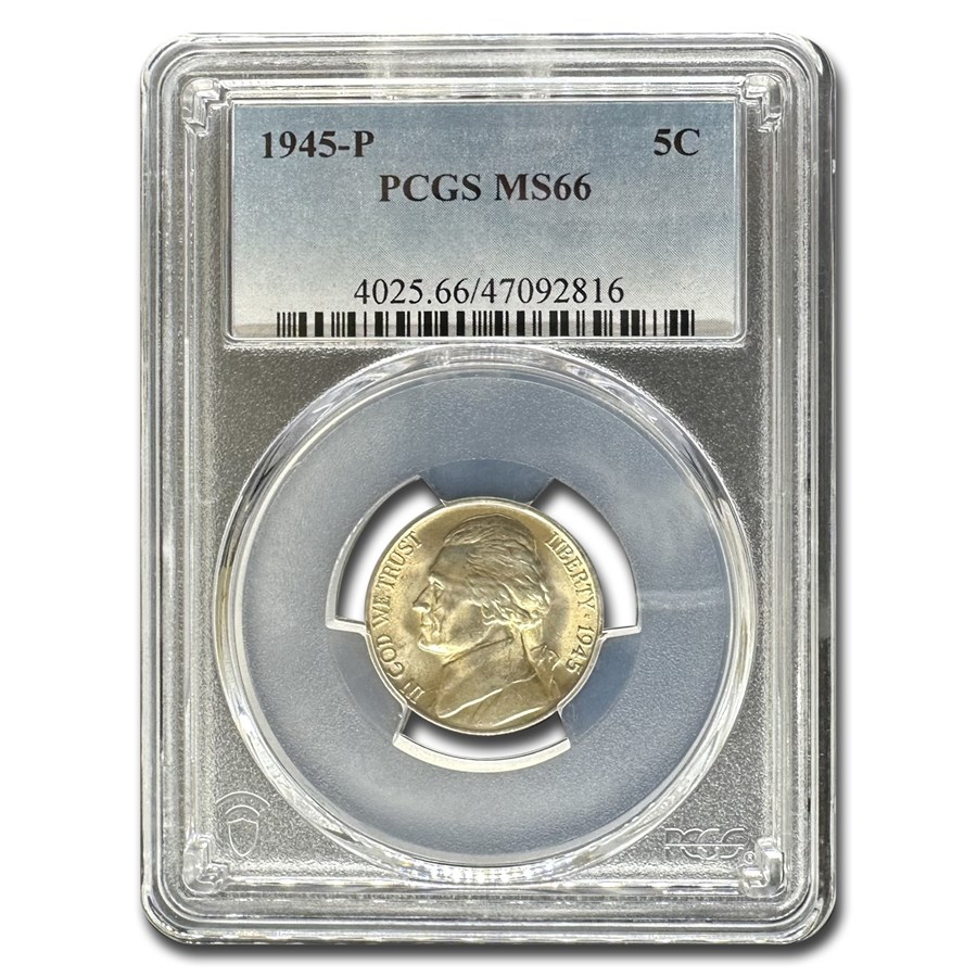 1945-P Jefferson Nickel MS-66 PCGS