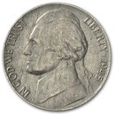 1945-P Silver Wartime Jefferson Nickel AU