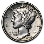 1945-S Mercury Dime AU