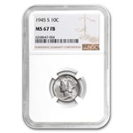 1945-S Mercury Dime MS-67 NGC (FB)