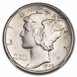 1945-S Mercury Dime MS-67 NGC (Micro S)