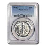 1945-S Walking Liberty Half Dollar MS-65 PCGS