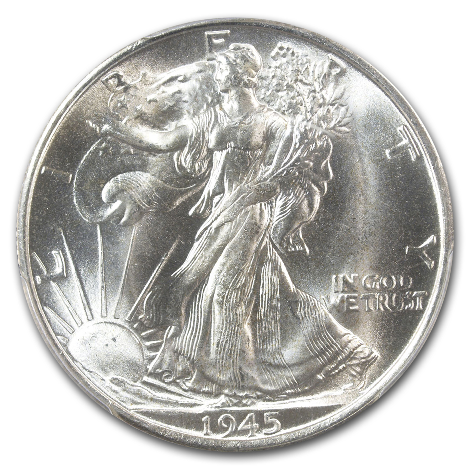 1945 S Walking Liberty Half Dollar Value APMEX