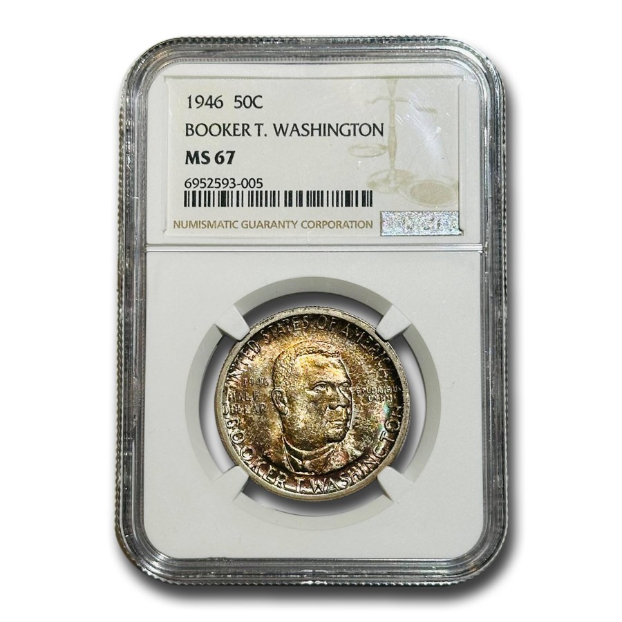 1946 Booker T. Washington Half Dollar MS-67 NGC