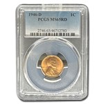 1946-D Lincoln Cent MS-65 PCGS (Red)