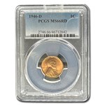 1946-D Lincoln Cent MS-66 PCGS (Red)