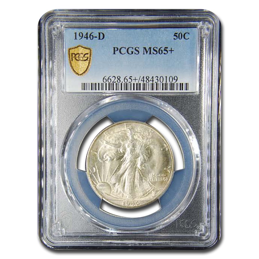 1946-D Walking Liberty Half Dollar MS-65+ PCGS