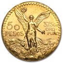 1946 Mexico Gold 50 Pesos AU