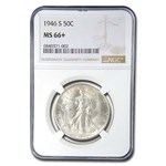 1946-S Walking Liberty Half Dollar MS-66+ NGC