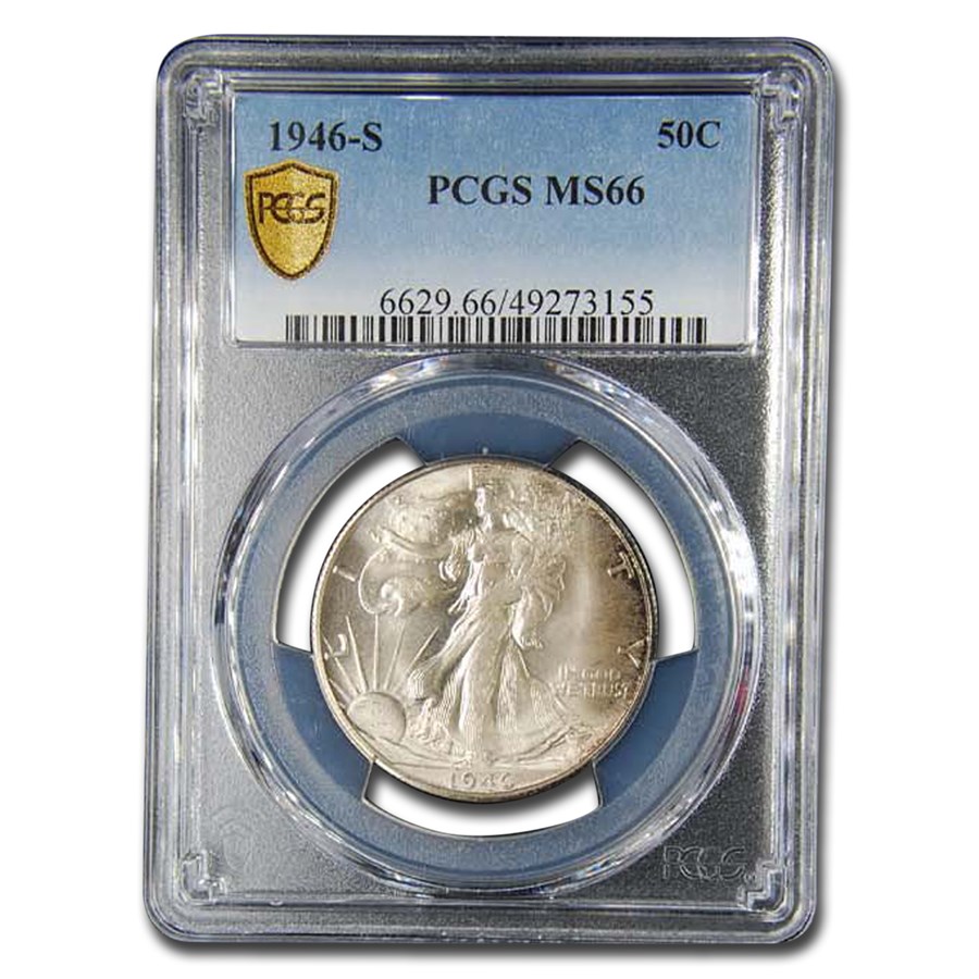 1946-S Walking Liberty Half Dollar MS-66 PCGS