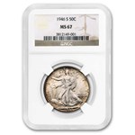 1946-S Walking Liberty Half Dollar MS-67 NGC