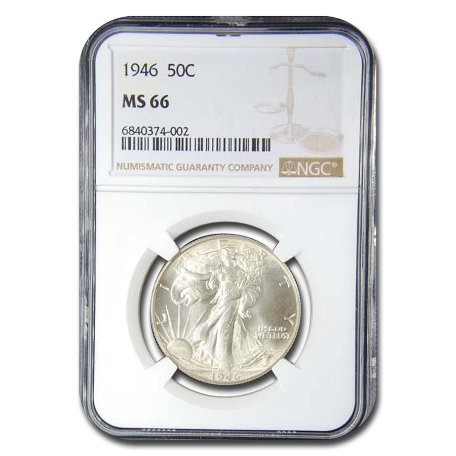 1946 Walking Liberty Half Dollar MS-66 NGC