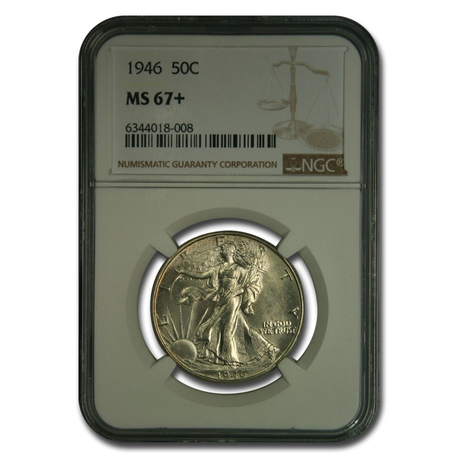 1946 Walking Liberty Half Dollar MS-67+ NGC