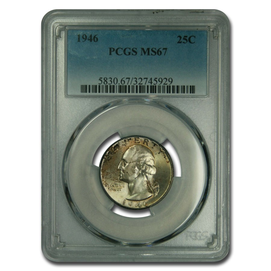 Buy 1946 Washington Quarter MS-67 PCGS | APMEX