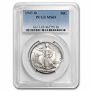 1947-D Walking Liberty Half Dollar MS-65 PCGS