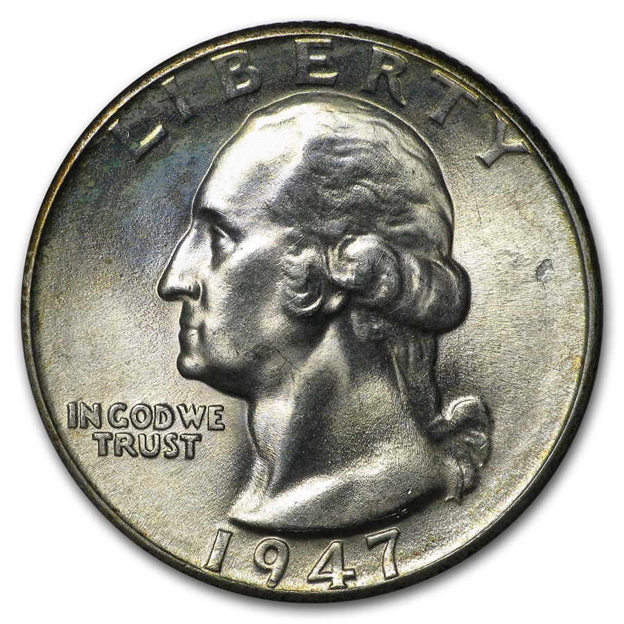 1947-D Washington Quarter BU