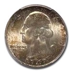 1947-D Washington Quarter MS-67 PCGS