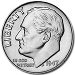 1947-S Roosevelt Dime BU