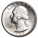 1947-S Washington Quarter AU