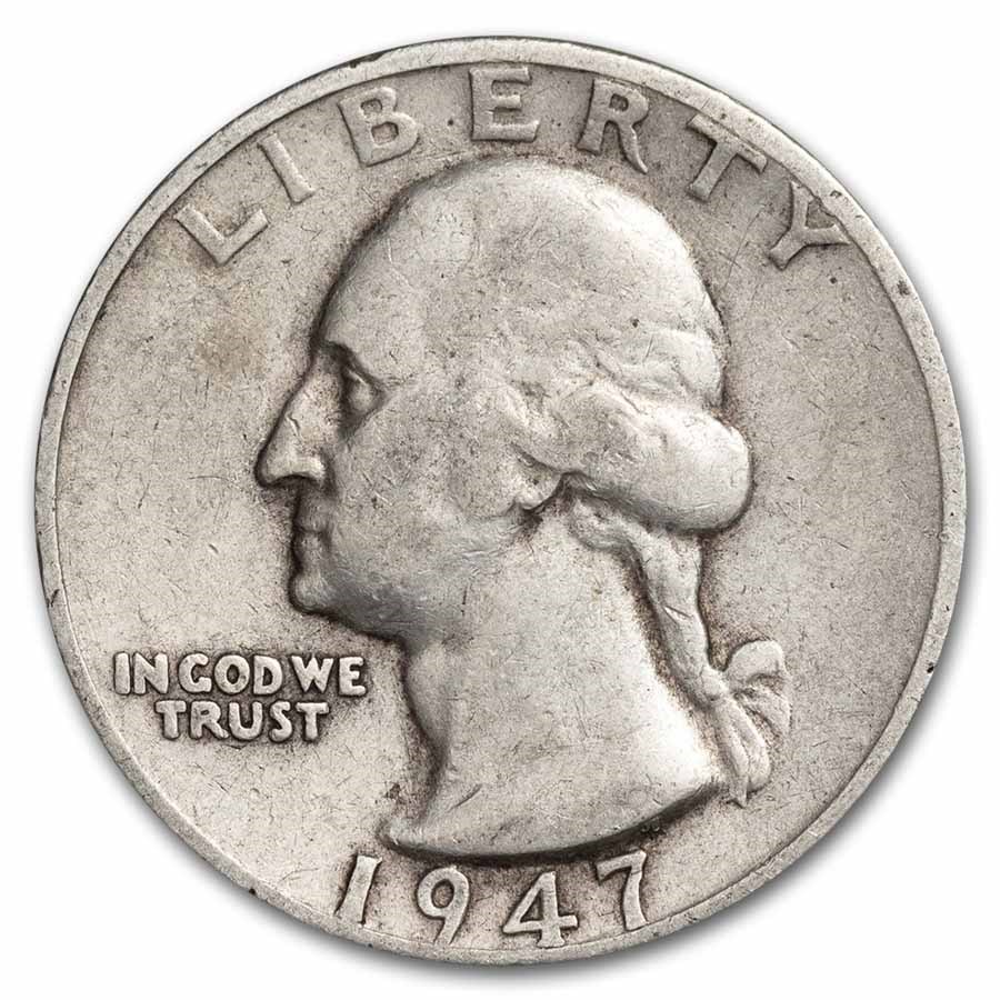 1947-S Washington Quarter Good/XF