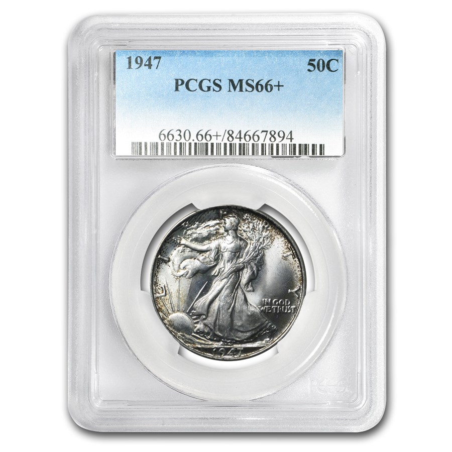 Buy 1947 Walking Liberty Half Dollar MS-66+ PCGS | APMEX