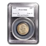 1947 Washington Quarter MS-66 PCGS