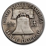 1948-D Franklin Half Dollar 20-Coin Roll Avg Circ