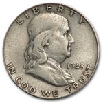 1948-D Franklin Half Dollar Fine/XF