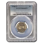 1948-D Jefferson Nickel MS-66 PCGS (FS)