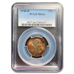 1948-D Washington Quarter MS-66 PCGS