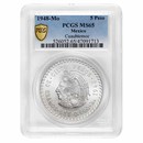 1948 Mexico Silver 5 Pesos Cuauhtemoc MS-65 PCGS